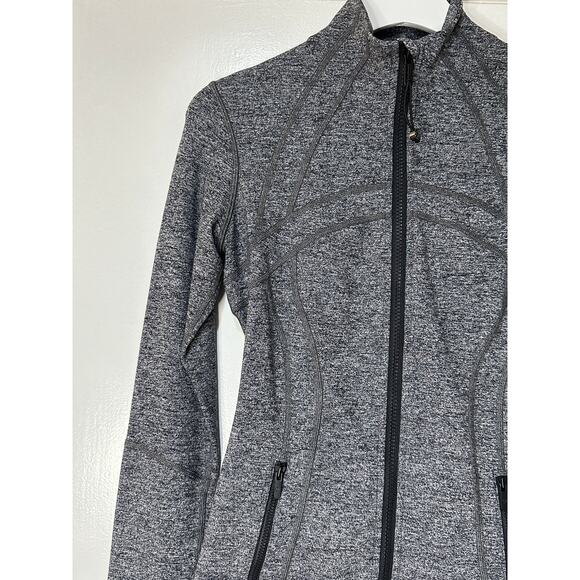 Lululemon Define Jacket Luon Heather Black Size 4 NWT Athletic Slim Fit Stretchy - Picture 4 of 13